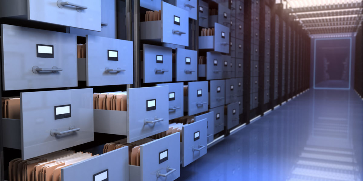 Files in the storage room