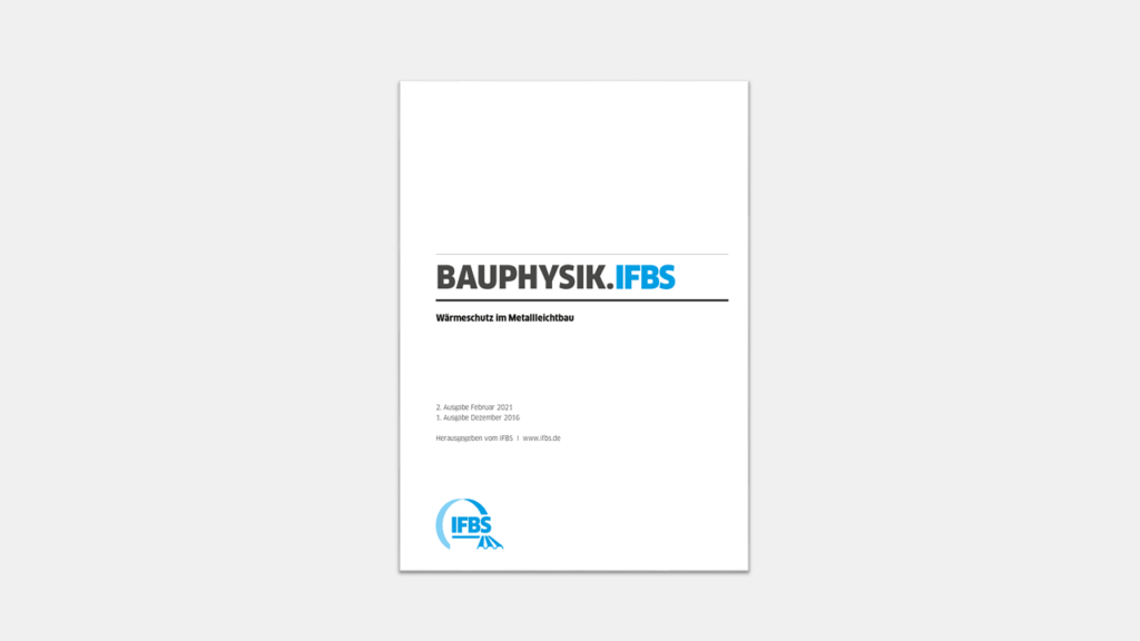Im Zuge der Erweiterung des IFBS-Grundlagenwerks, den Fachregeln zur Planung und Ausführung, um Regelungen zur vorgehängten hinterlüfteten Fassade und zum Falzprofildach wurden auch die IFBS-Fachregeln zum Wärmeschutz um diese beiden Konstruktionstypen ergänzt.
