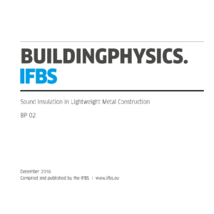BP02 - Sound Insulation in Lightweight Metal Construction