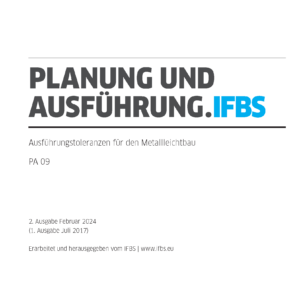 PA09 - Ausführungstoleranzen im Metallleichtbau