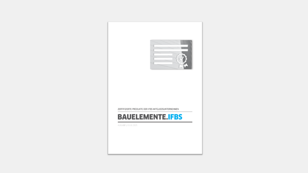 Der IFBS hat seinen Produktkatalog der IFBS-Hersteller aktualisiert. Die neue Ausgabe umfasst 200 Seiten!